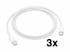Apple USB-C Ladekabel, 1m, Bulk - 3er Pack