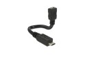 DeLock USB-OTG-Kabel ShapeCable Micro-USB B - Micro-USB B 0.15