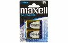 Maxell Europe LTD. Batterie 9V Block (6LR61) 2 Stück, Batterietyp: 9V