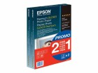 Epson Premium Glossy Photo Paper – 2 für 1, 100 x 150 mm, 255 g / m², 80 Blatt