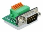 DeLock Adapter Terminalblock RS232 DB9 Stecker horizontal m