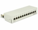 DeLock Patchpanel 12 Port Desktop Cat.6 LSA grau, Montage