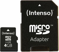 Intenso micro SDHC Card Class 10 4GB 3413450, Kein