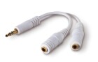 BELKIN Audio-Kabel Y-Adapter 3.5mm Weiss, Kabeltyp: Y-Kabel