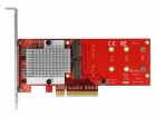 DeLock Host Bus Adapter 2x NVME M.2 SSDs, PCI-Ex8