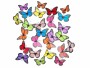 relaxdays Gartenstecker Schmetterlinge 72 Stück, Mehrfarbig, Höhe
