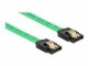 DeLock SATA-Kabel UV Leuchteffekt grün