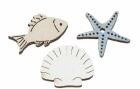 HobbyFun Mini-Utensilien Holzstreuteile Maritim, Detailfarbe: Grau