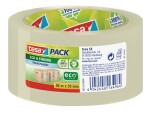 tesa Klebeband eco&strong 50 mm x 66 m, Transparent