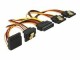 DeLock Stromkabel SATA - 4x SATA gewinkelt 15 cm
