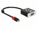 DeLock USB-C - VGA Adapter, Full HD, schwarz