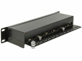 DeLock Netzwerkpanel 12 Port 10" Cat.6A LSA Schwarz, Detailfarbe