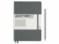 Leuchtturm Notizbuch Medium A5, Kariert, 2-teilig, Anthrazit