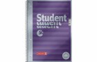 Brunnen Collegeblock Premium Student Noten A4, Liniert, 50 Blatt