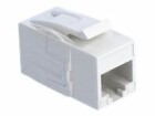 DeLock Keystone-Modul RJ-45 - RJ-45, Cat.6A, UTP Weiss