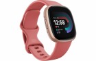 Fitbit Versa 4 Smartwatch, pink sand/copper rose