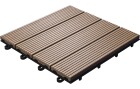 Florco Balkon-& Terrassenplatten WPC braun 30 x 30, 6