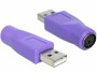 DeLock USB 2.0 Adapter USB-A Stecker - PS/2, USB