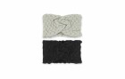 Trisa Accessoires Haarband 2 Stk., gestrickt schwarz und grau