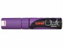 Uni Kreidemarker uni Chalk 8 mm Violett, Strichstärke: 8