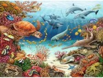 Ravensburger Puzzle WWW Meerestiere am Korallenriff, Motiv: Tiere