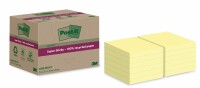 POST-IT SuperSticky Notes 76x76mm 654 RSS12CY Recycling,gelb