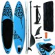 vidaXL SUP-Board-Set Aufblasbar 320x76x15 cm Blau