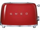 SMEG Toaster 50'S Retro Style TSF01RDEU Rot, Detailfarbe: Rot