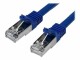 StarTech.com - 50cm CAT6 Ethernet Cable, 10 Gigabit Shielded Snagless RJ45 100W PoE Patch Cord, CAT 6 10GbE SFTP Network Cable w/Strain Relief, Blue, Fluke Tested/Wiring is UL Certified/TIA - Category 6 - 26AWG (N6SPAT50CMBL)