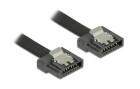 DeLock SATA3-Kabel schwarz, Clip, flexibel, 20 cm, Datenanschluss