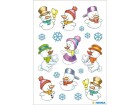 Herma Stickers Weihnachtssticker Schneemänner 3 Blatt à 27 Sticker