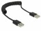 Bild 1 DeLock USB 2.0-Spiralkabel USB A - USB A