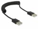 Bild 0 DeLock USB 2.0-Spiralkabel USB A - USB A