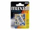 Maxell Europe LTD. Batterie AAA 4+2 Stück, Batterietyp: AAA