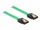 DeLock SATA-Kabel UV Leuchteffekt grün 50 cm, Datenanschluss