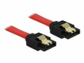 DeLock SATA3-Kabel 6 Gb/s rot, Clip, 1 m, Datenanschluss