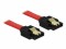 Bild 1 DeLock SATA3-Kabel 6 Gb/s rot, Clip, 1 m, Datenanschluss