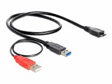 DeLock USB 3.0-Y-Kabel USB A - Micro-USB B