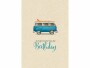 Natur Verlag Geburtstagskarte VW Bus 17.5 x 12.2 cm, Papierformat