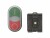 Bild 0 EATON Doppeldrucktaste 1S + 1Ö, Einsatz, Grün/Rot, Detailfarbe