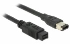 DeLock FireWire-Kabel 400Mbps 9Pin-6Pin 1 m, Datenanschluss