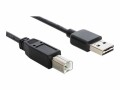 DeLock Delock Easy-USB2.0-Kabel A-B: 1m, USB-A Anschluss