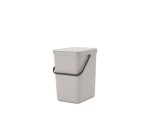 Brabantia Recyclingbehälter Sort & Go 25 l, Grau, Material