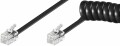 MicroConnect - Telefonkabel - RJ-10 (M) zu RJ-10 (M) - 2 m - Schwarz