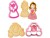 Bild 1 Decora Guetzli-Ausstecher-Set 2 Stück, Prinzessin, Detailfarbe