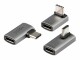 Image 0 onit USB-Adapter gewinkelt USB-C Stecker - USB-C Buchse