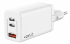 onit USB-Wandladegerät Trial QC4+ 45 W GaN Weiss, Ladeport