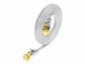 SLIM Slimpatchkabel Cat 6A, U/FTP, 3 m, Weiss