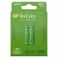 GP Batteries Recyko+, Akku 2xAAA NiMh, 950mAh, 1.2 Volt, GoGreen