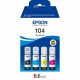 Epson Tinte 104 / C13T00P640 BK, Y, C, M